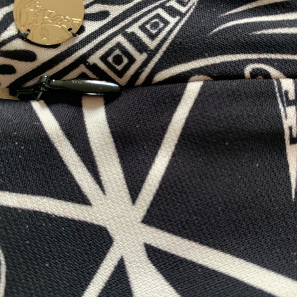 Versace black white print dress - Picture 8 of 10